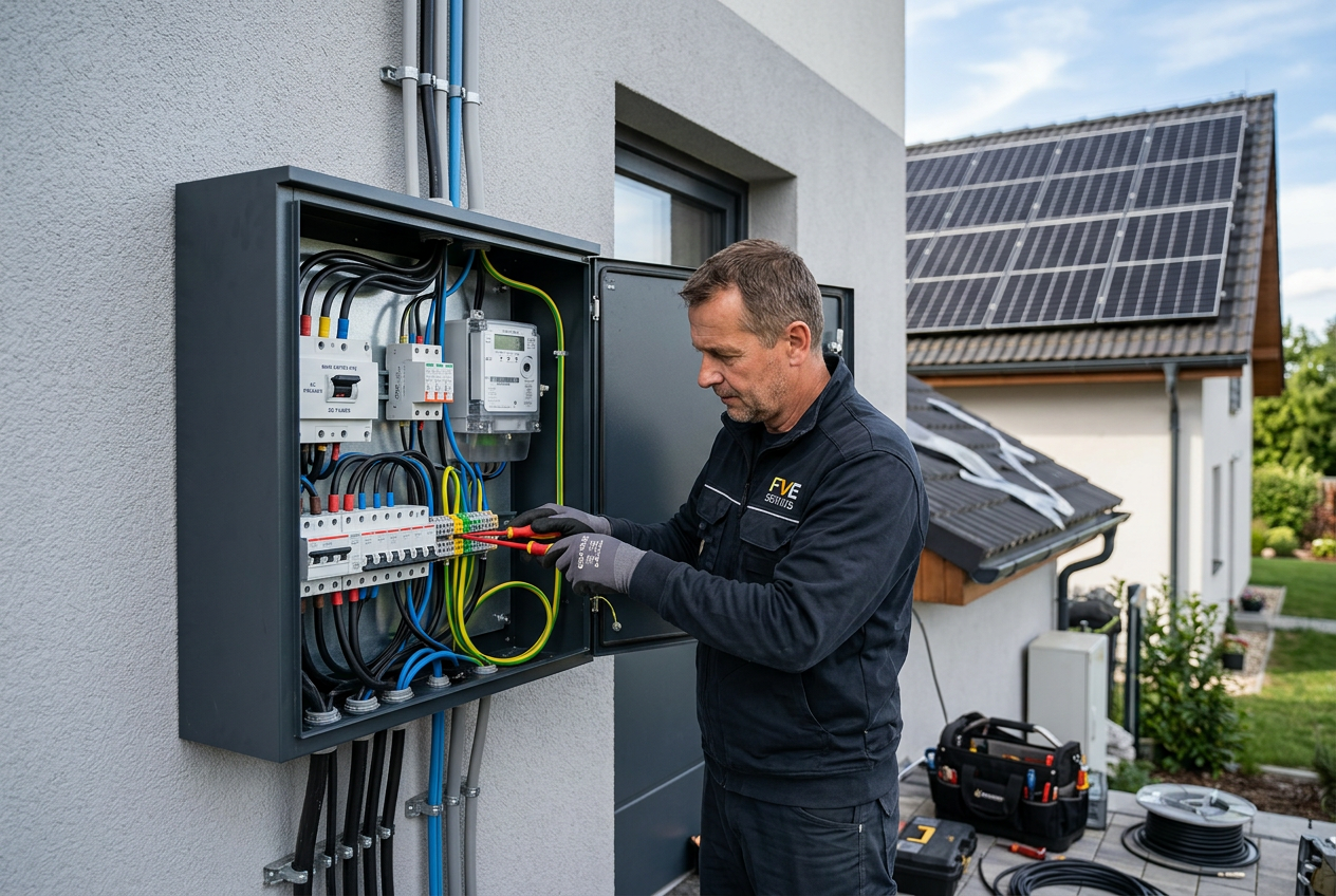Rozvaděč pro fotovoltaiku FVE