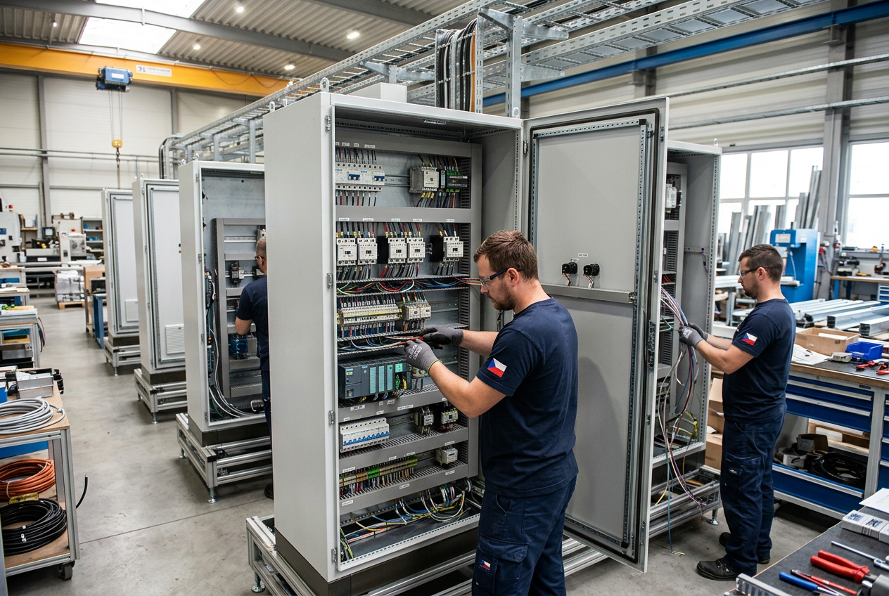 Průmyslový elektrický rozvaděč na míru